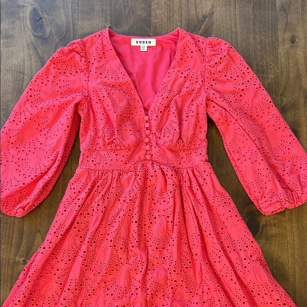 Boden Women's Lola Broderie Maxi Dress Size 2 Petite - Picture 2 of 8